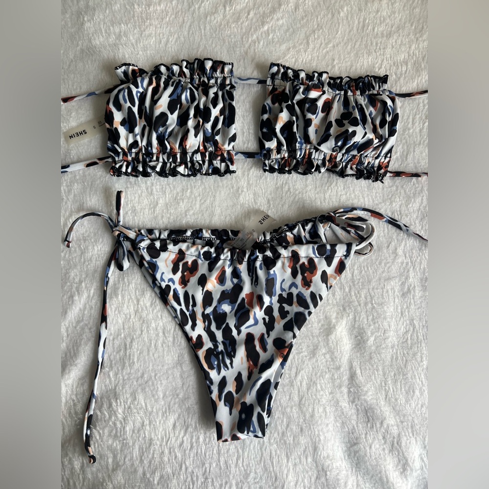 SHEIN Multicolor Animal Print Bikini